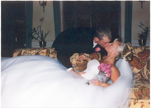 A bride and groom; Actual size=180 pixels wide