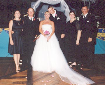 A bride and groom; Actual size=180 pixels wide